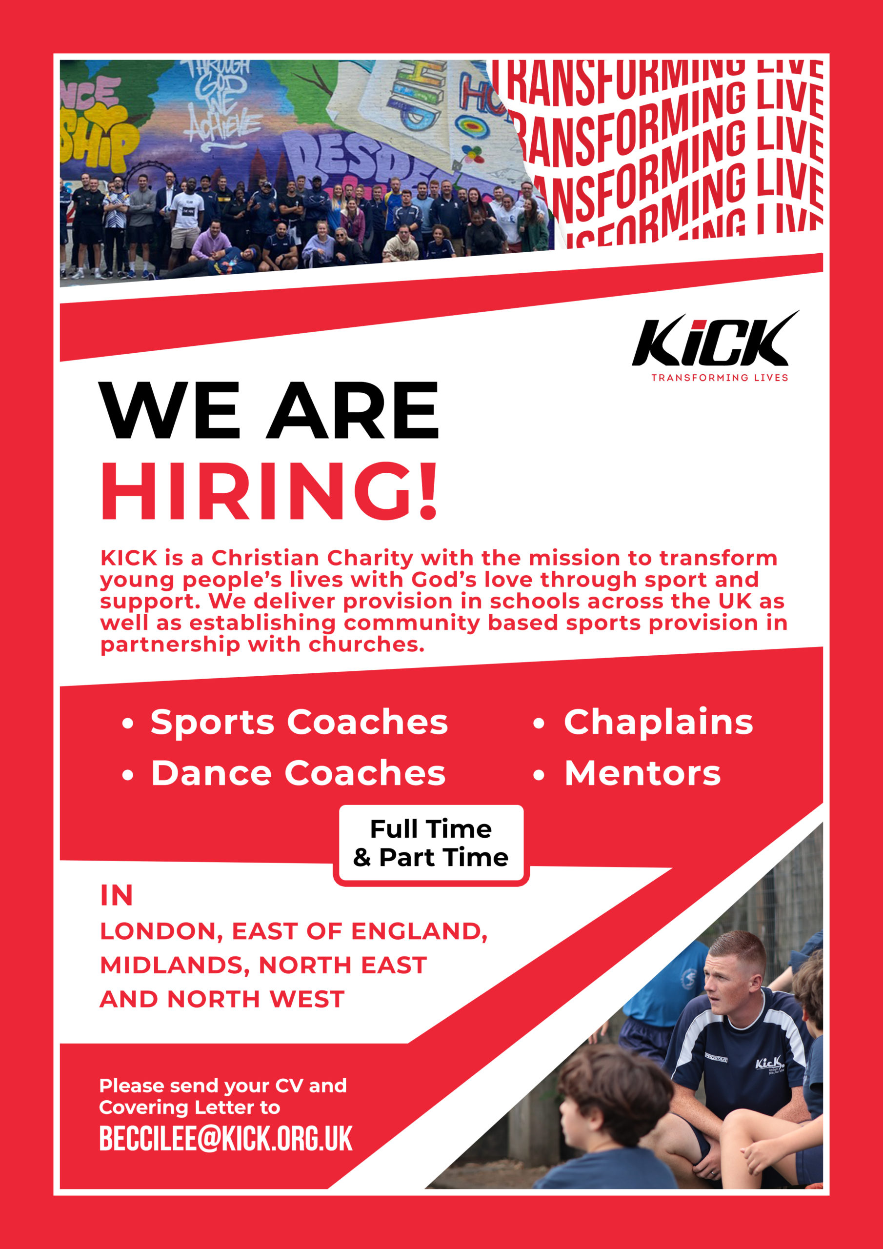 KICK Sports Coaches, Mentors and School Based Chaplains Love Black Country